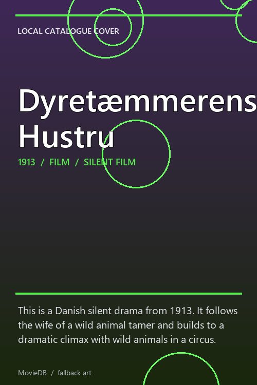 Dyretæmmerens Hustru poster