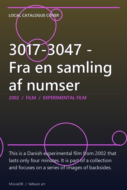 3017-3047 - Fra en samling af numser poster