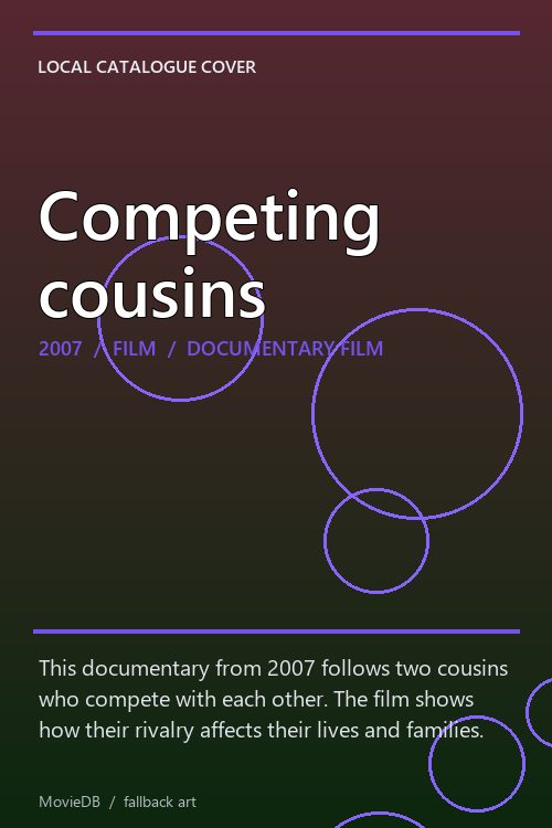 Competing cousins poster
