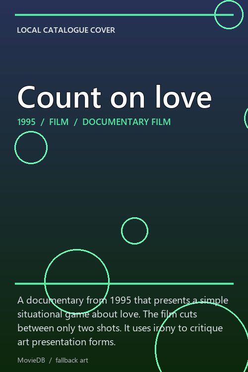 Count on love poster