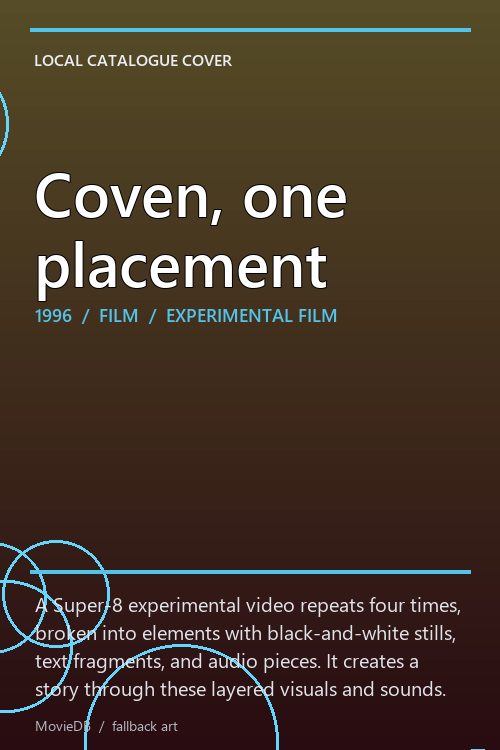 Coven, one placement poster