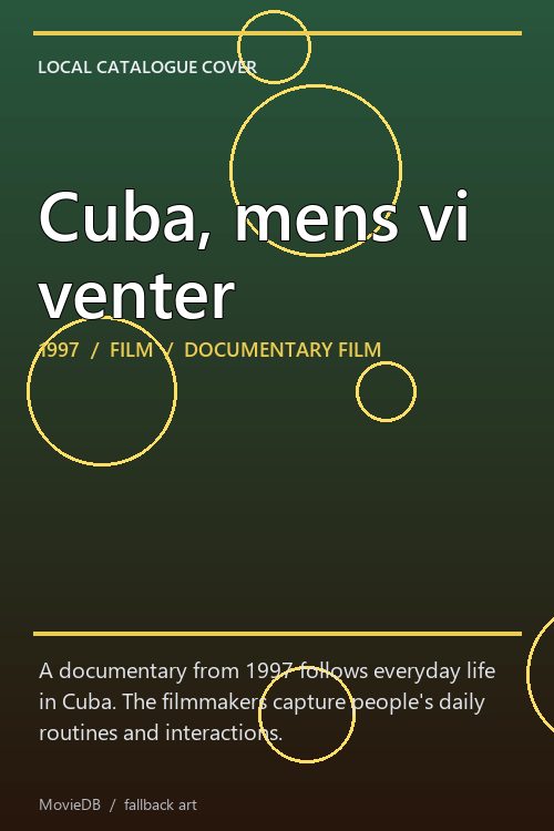 Cuba, mens vi venter poster