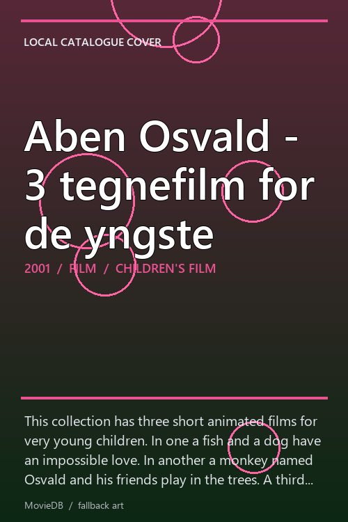 Aben Osvald - 3 tegnefilm for de yngste poster