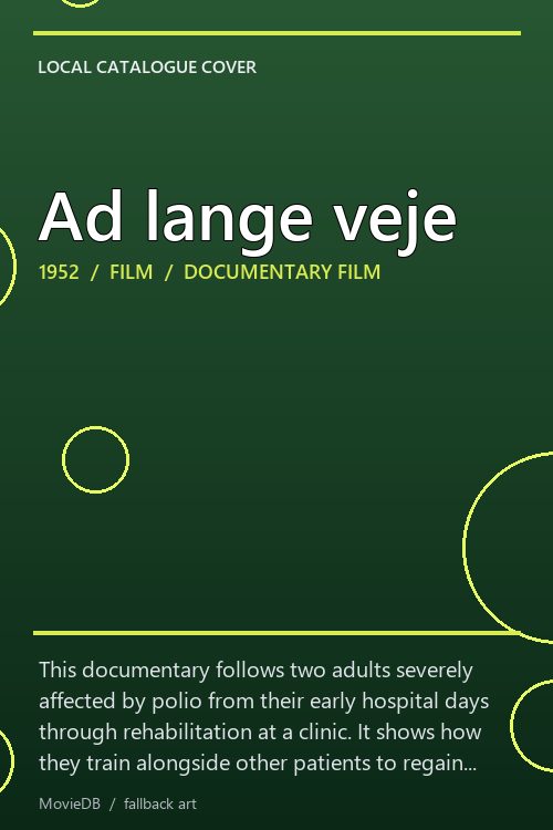 Ad lange veje poster