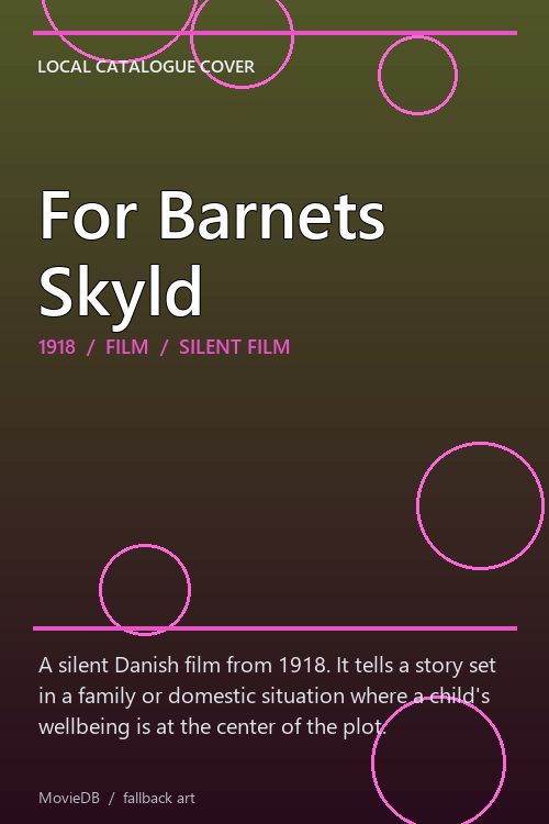 For Barnets Skyld poster