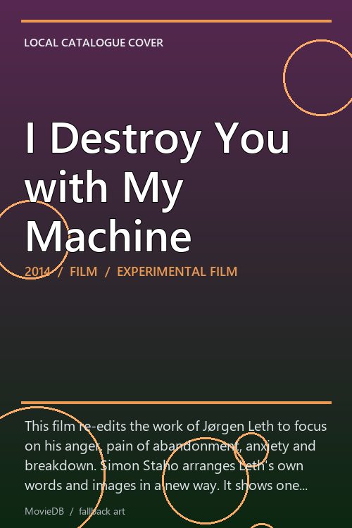 I Destroy You with My Machine poster