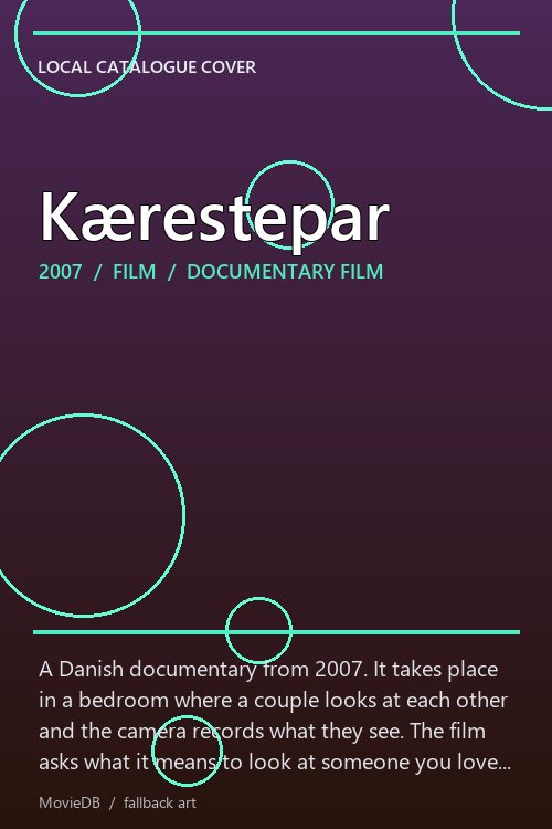 Kærestepar poster