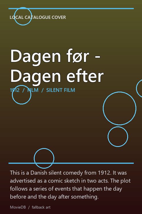 Dagen før - Dagen efter poster