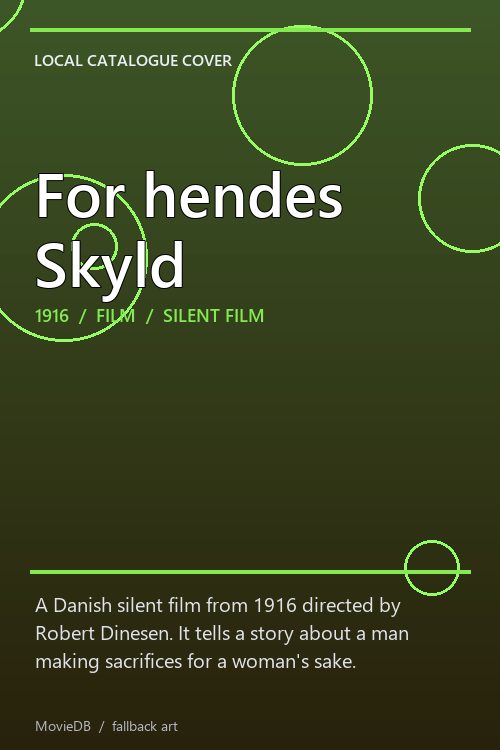 For hendes Skyld poster