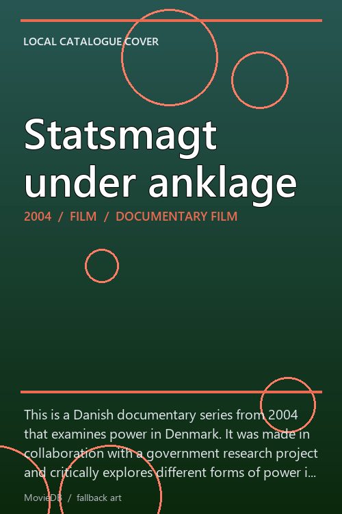 Statsmagt under anklage poster