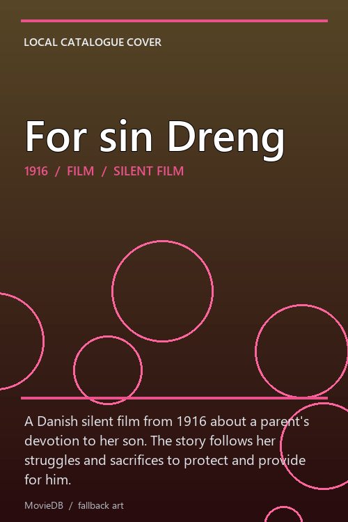 For sin Dreng poster
