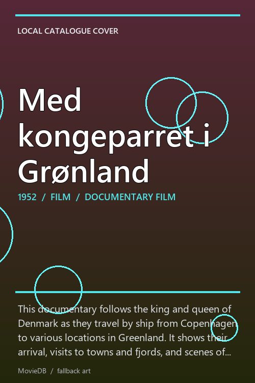 Med kongeparret i Grønland poster