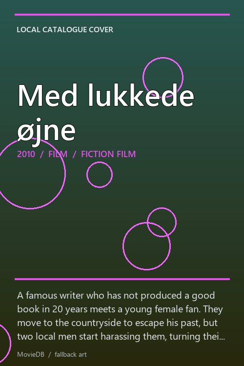 Med lukkede øjne poster