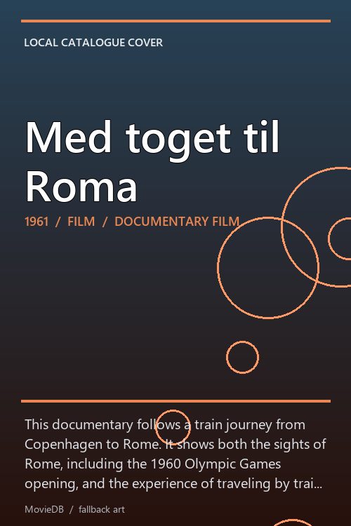 Med toget til Roma poster