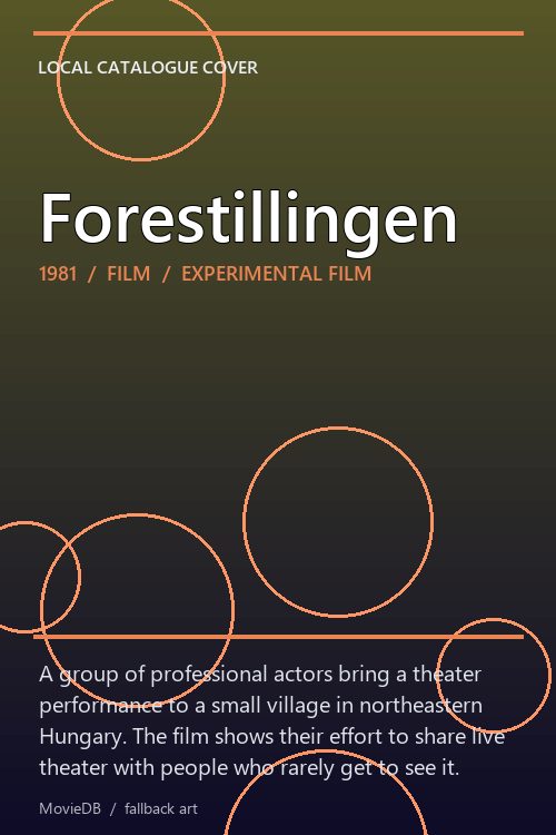 Forestillingen poster