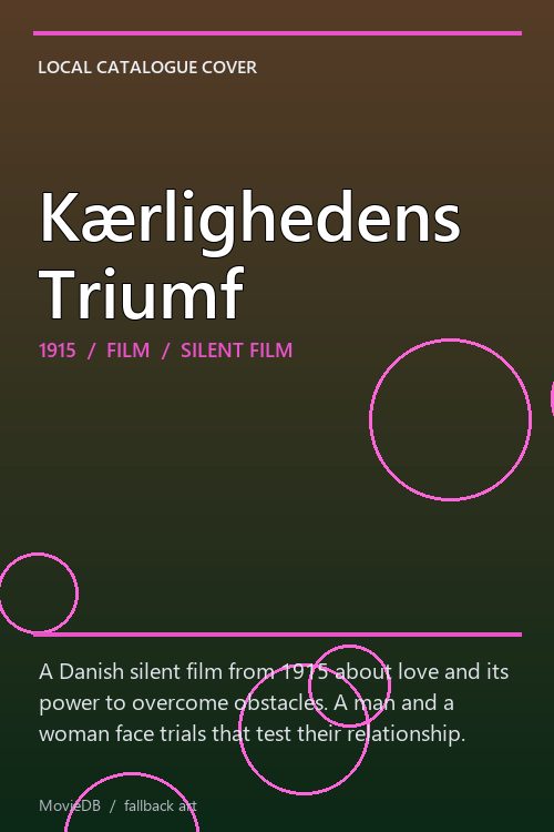 Kærlighedens Triumf poster