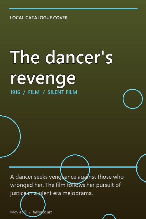 The dancer's revenge poster