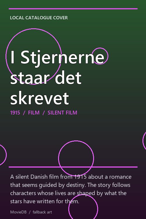 I Stjernerne staar det skrevet poster