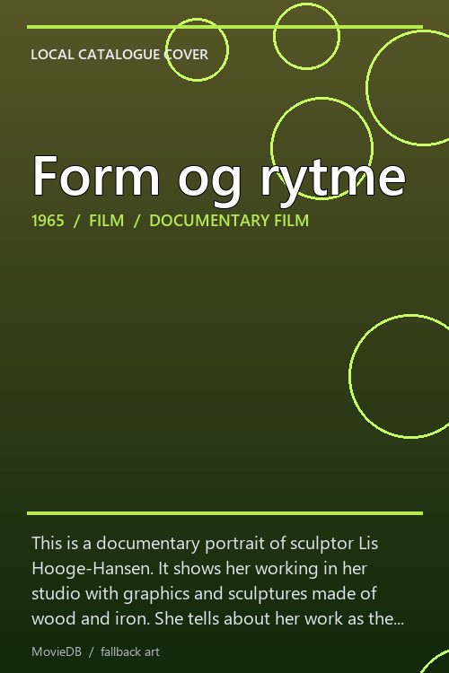 Form og rytme poster
