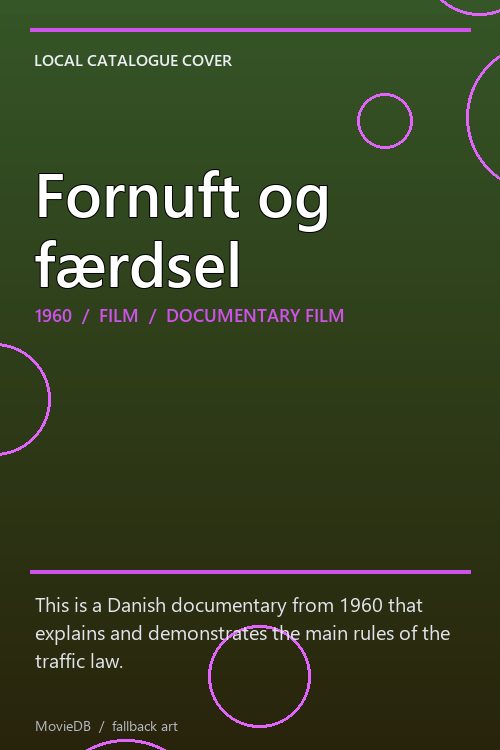 Fornuft og færdsel poster