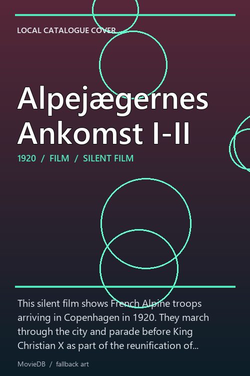 Alpejægernes Ankomst I-II poster