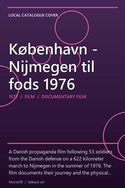 København - Nijmegen til fods 1976 poster