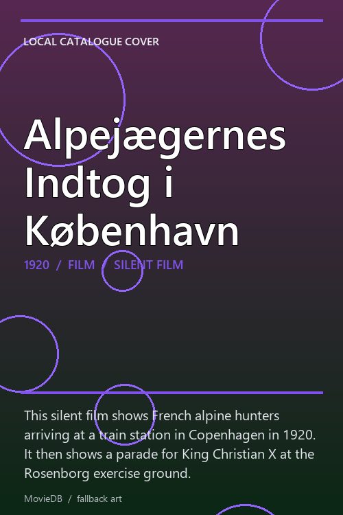 Alpejægernes Indtog i København poster