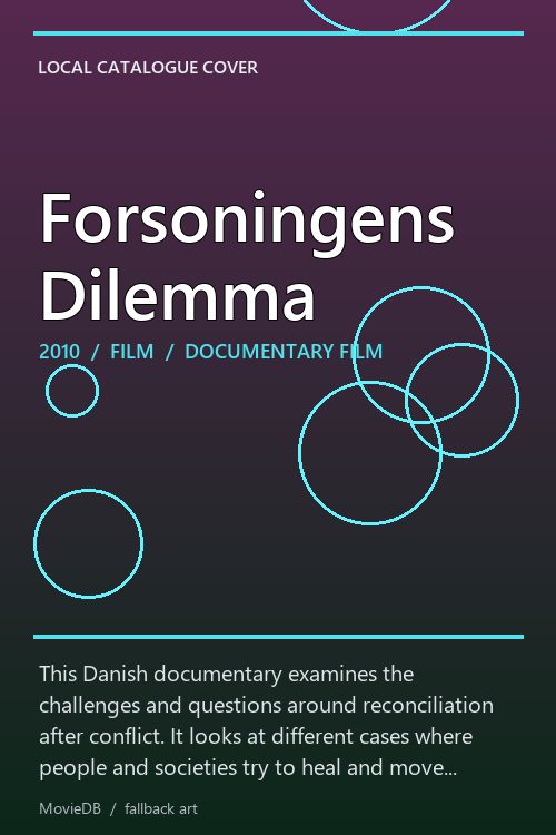 Forsoningens Dilemma poster