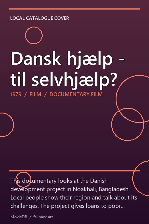 Dansk hjælp - til selvhjælp? poster