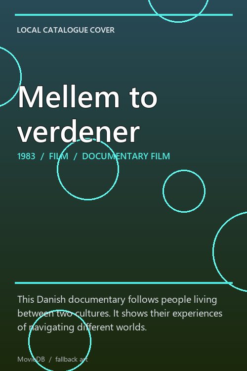 Mellem to verdener poster
