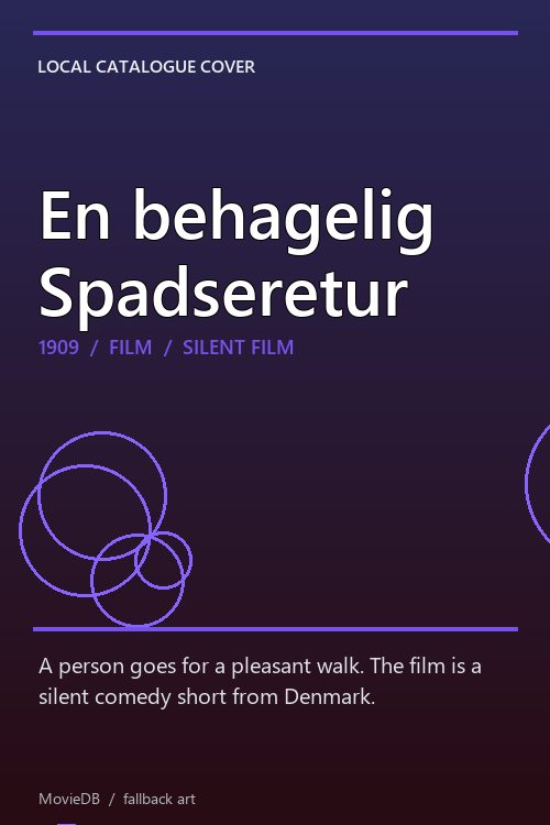 En behagelig Spadseretur poster