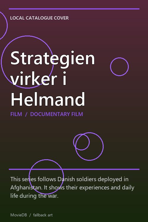 Strategien virker i Helmand poster