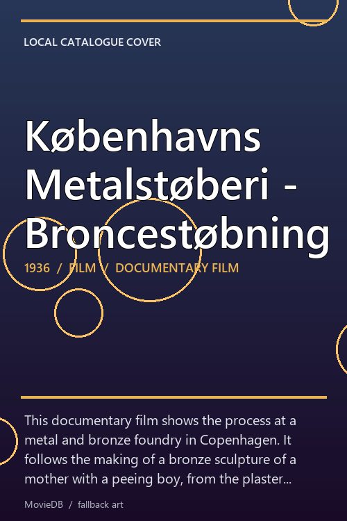 Københavns Metalstøberi - Broncestøbning poster