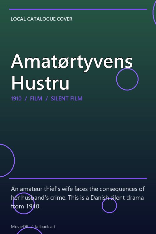 Amatørtyvens Hustru poster