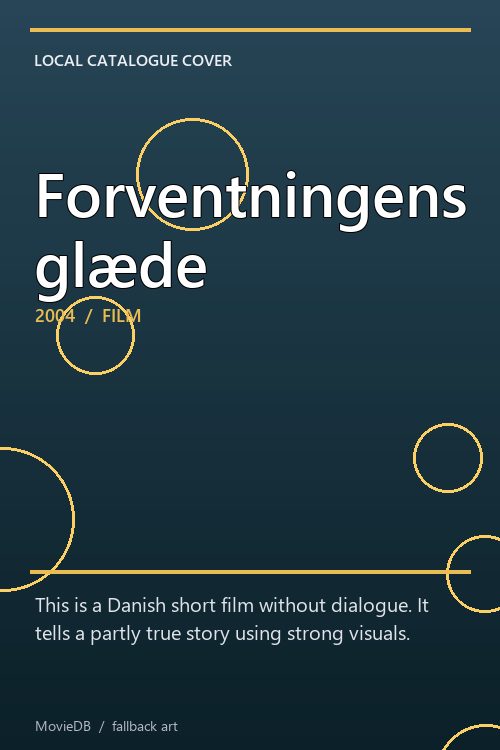 Forventningens glæde poster