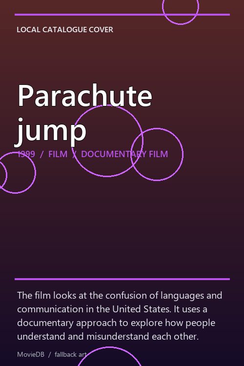 Parachute jump poster