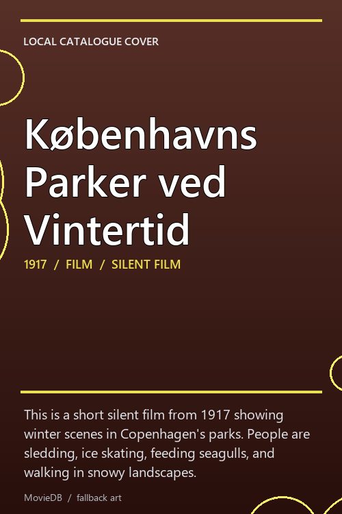Københavns Parker ved Vintertid poster