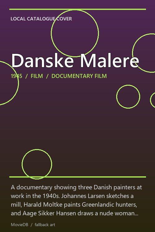 Danske Malere poster