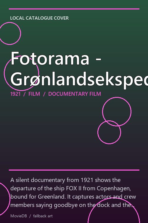 Fotorama - Grønlandsekspeditionen poster