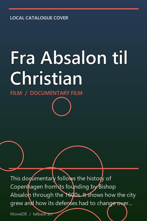 Fra Absalon til Christian poster