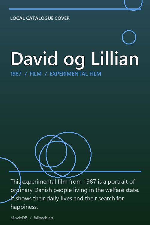 David og Lillian poster