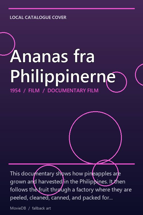 Ananas fra Philippinerne poster