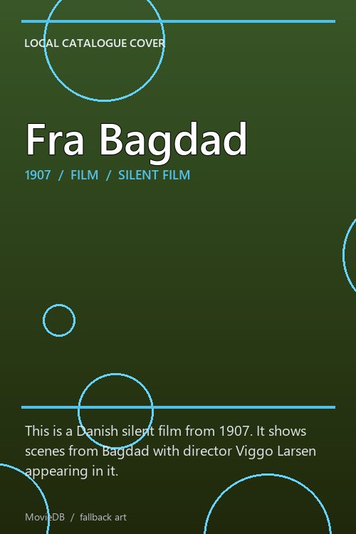 Fra Bagdad poster