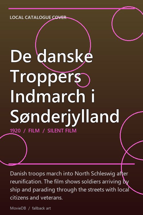 De danske Troppers Indmarch i Sønderjylland poster