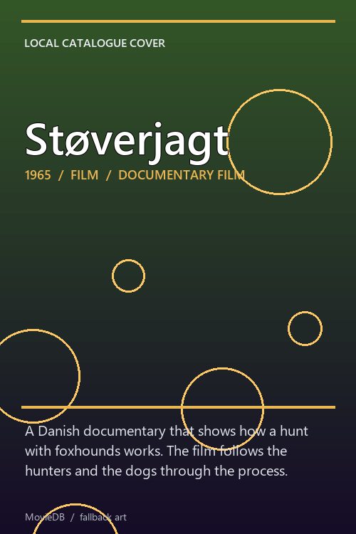 Støverjagt poster