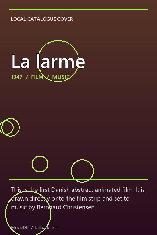 La larme poster