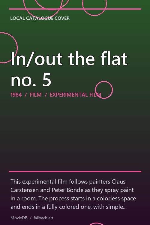 In/out the flat no. 5 poster