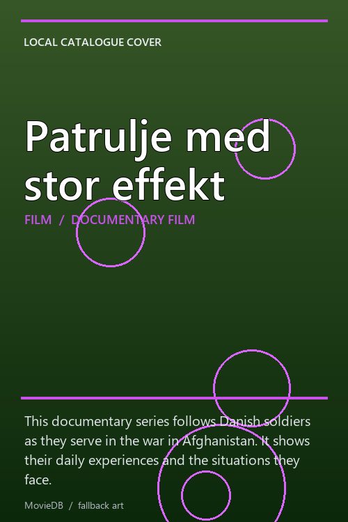 Patrulje med stor effekt poster