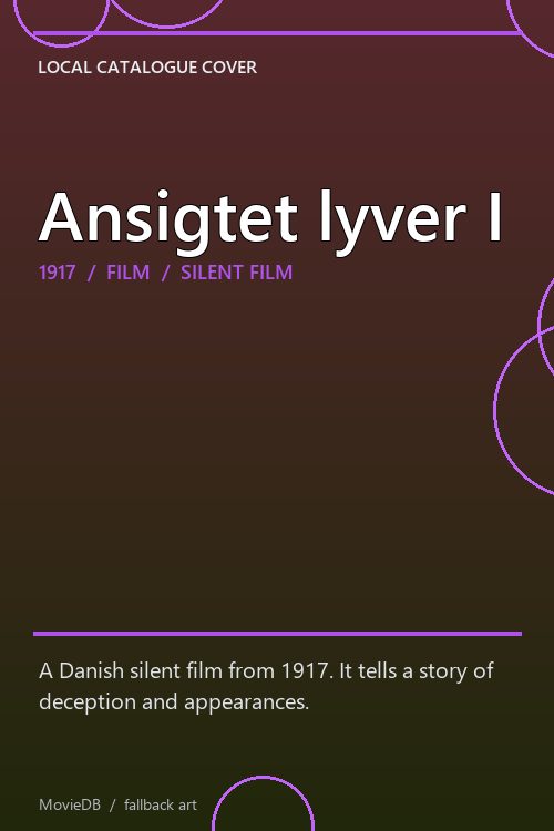 Ansigtet lyver I poster