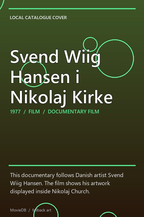 Svend Wiig Hansen i Nikolaj Kirke poster